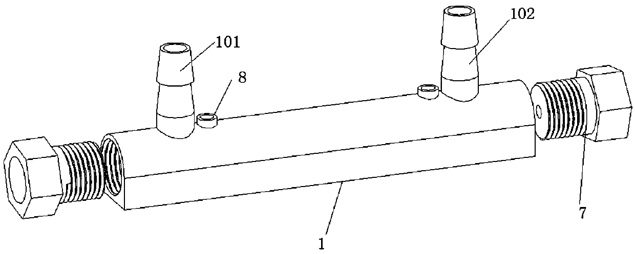 一種透析廢液電導率測量裝置