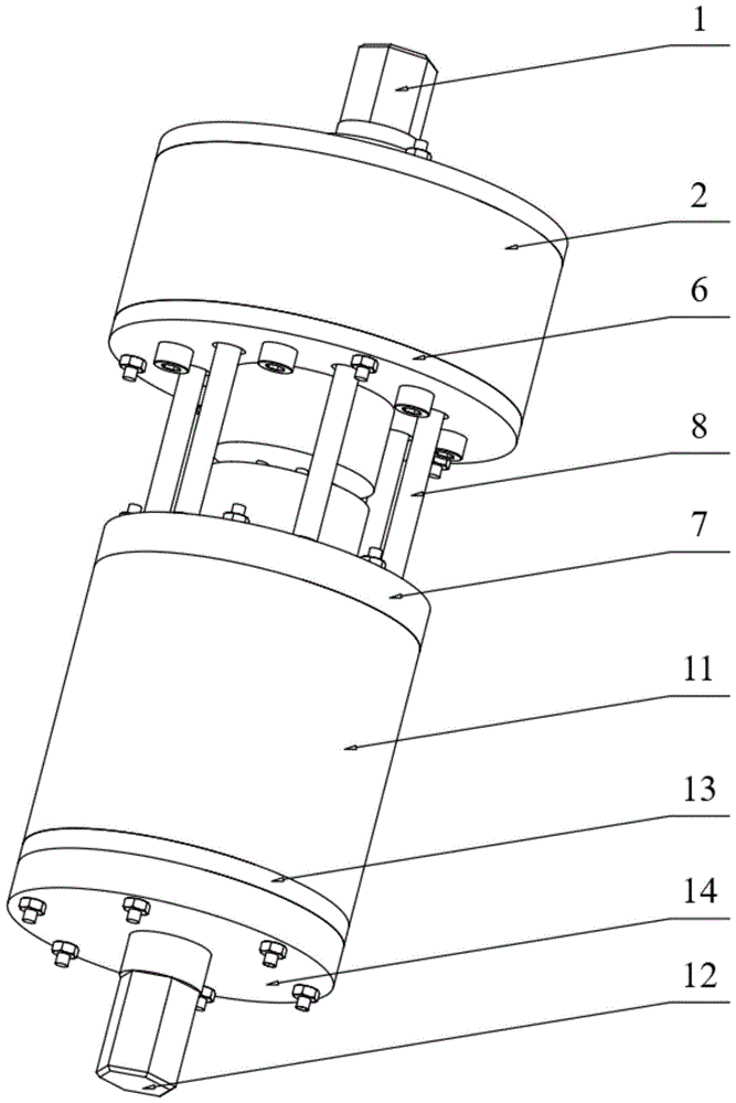 蓮蓬頭式維間解耦二維無線無源傳感器