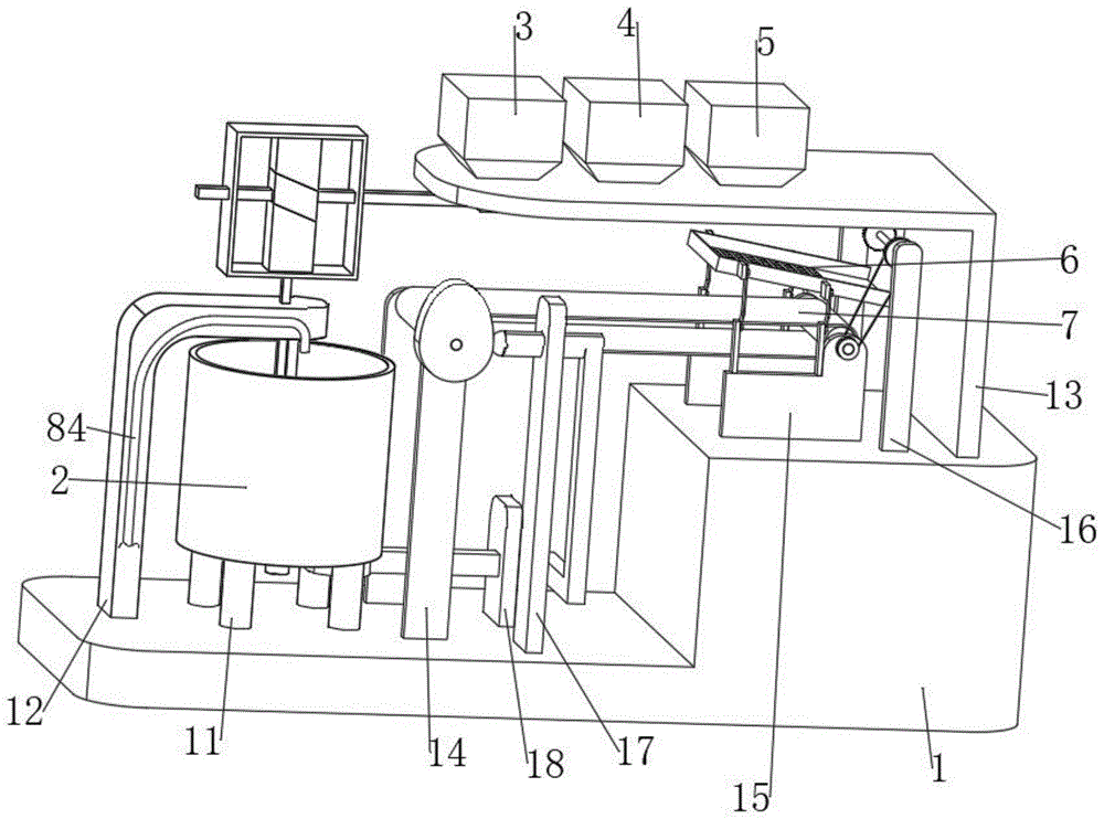 一種混凝土預制件原料混合設(shè)備及其混合加工工藝方法