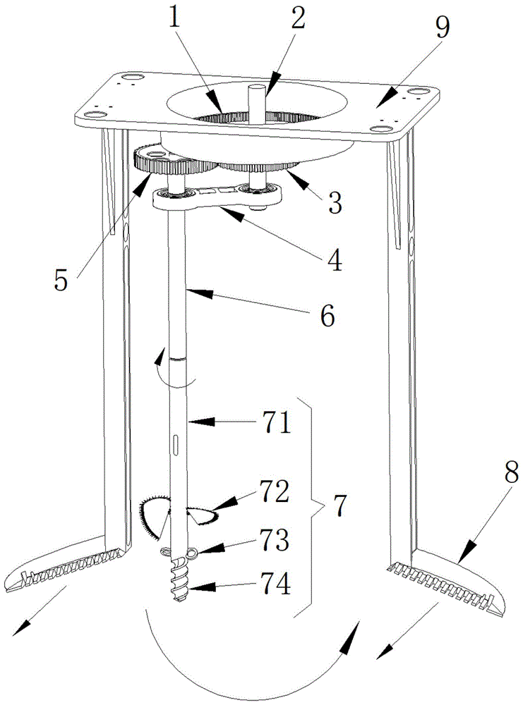一種適用于旱田農(nóng)作物的除草裝置